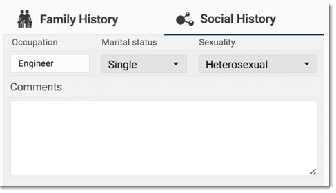 Social history section