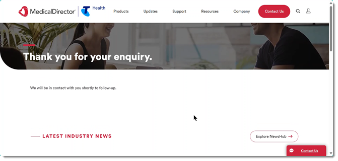 Confirmation message